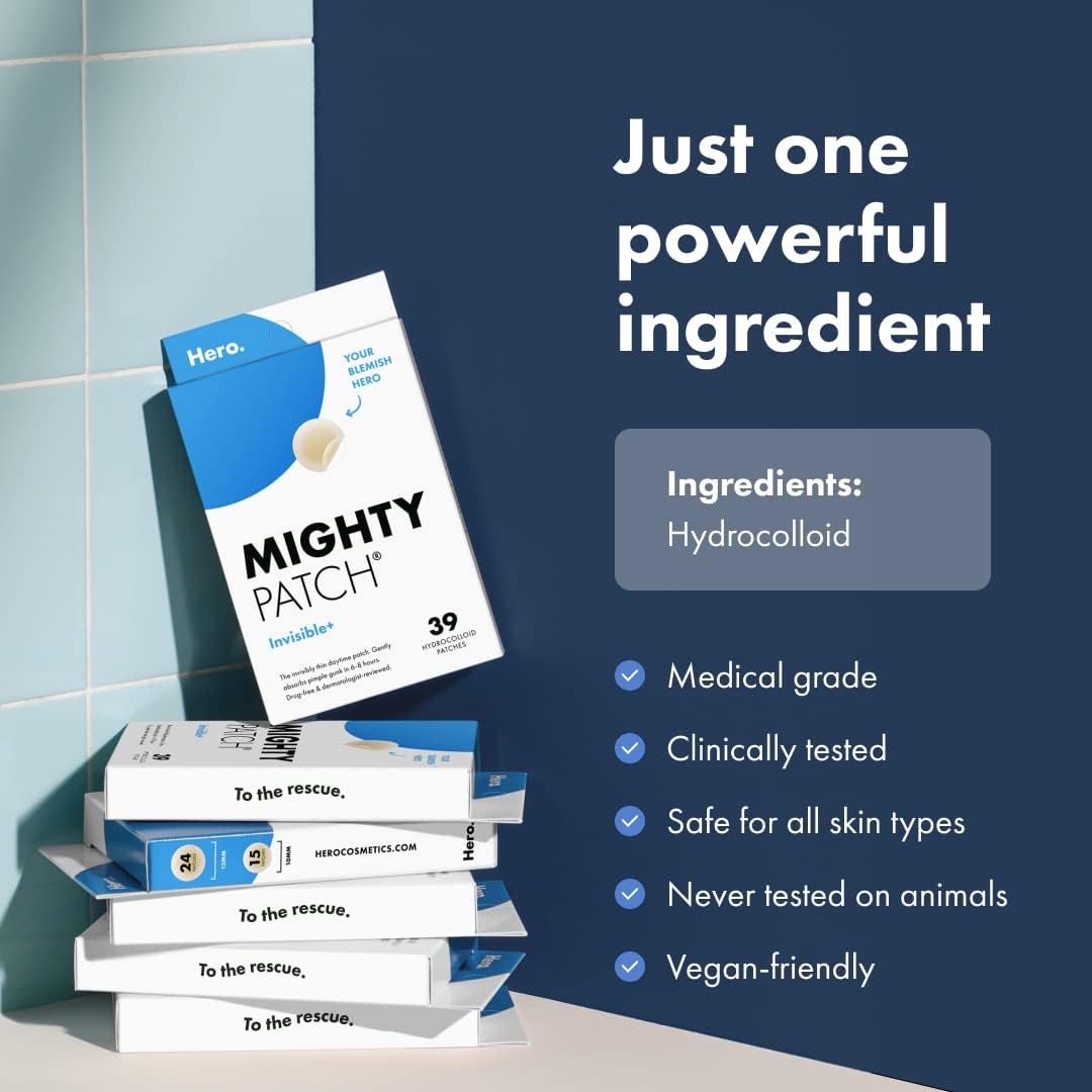 Mighty Patch - Invisible Pimple Patch (39 Ct) Acne Spot Treatment