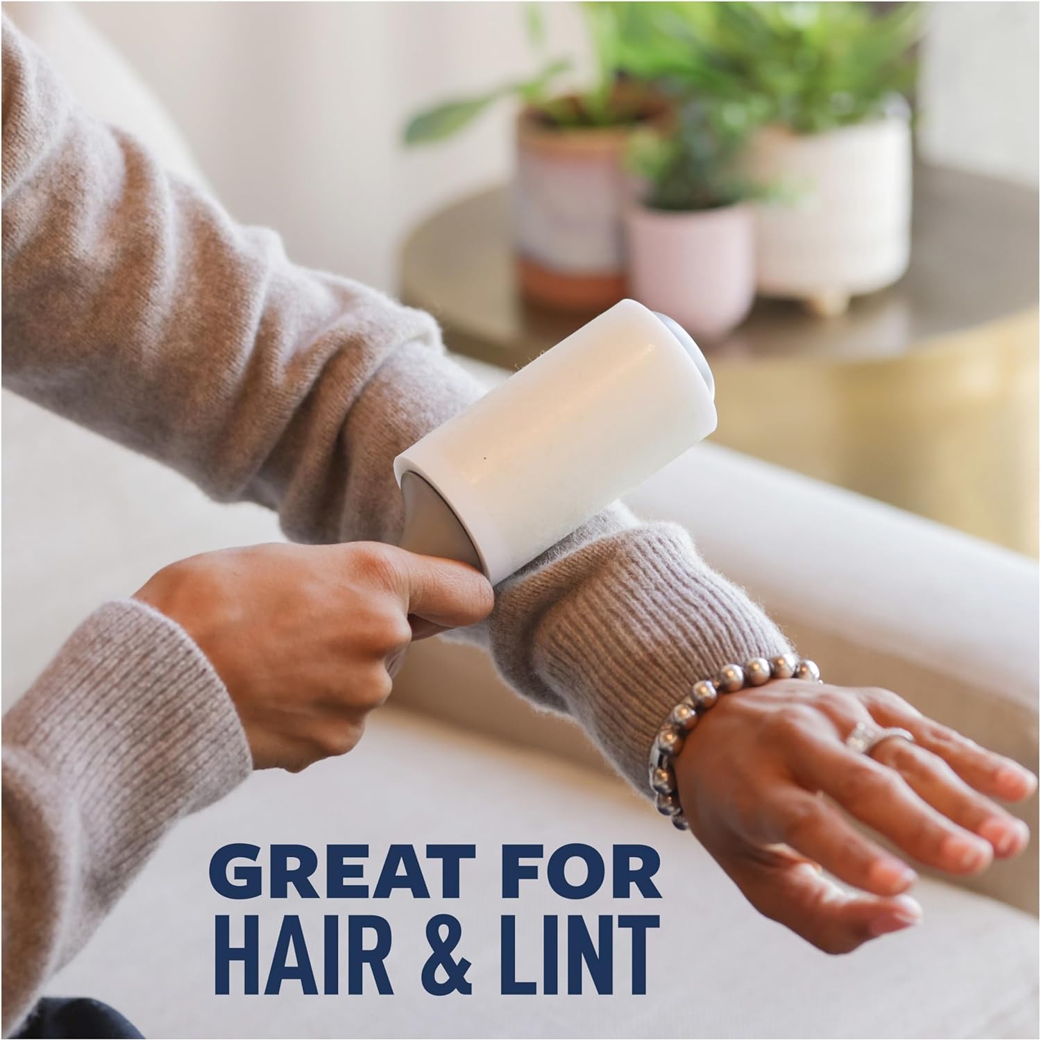 Scotch-Brite Everyday Clean Lint Roller, Lint Roller for Pet Hair, Clothing, Furniture and More, 3 Lint Rollers, 100 Sheets/Roller, 300 Sheets Total, Lint Remover for Clothes, Pet Hair Removal